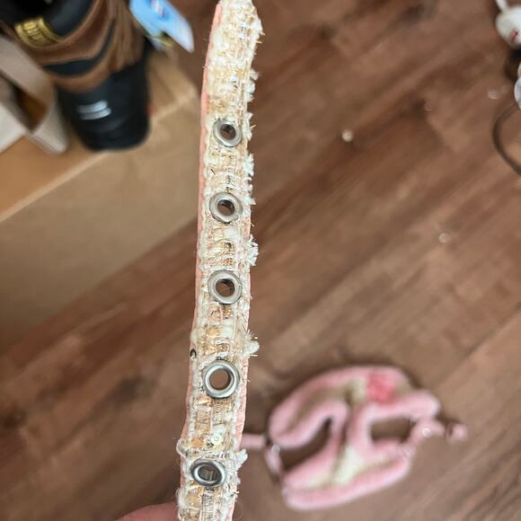 Tweed & Faux Fur Three Piece Harness, Collar & Leash Set  Size S - Picture 8 of 11